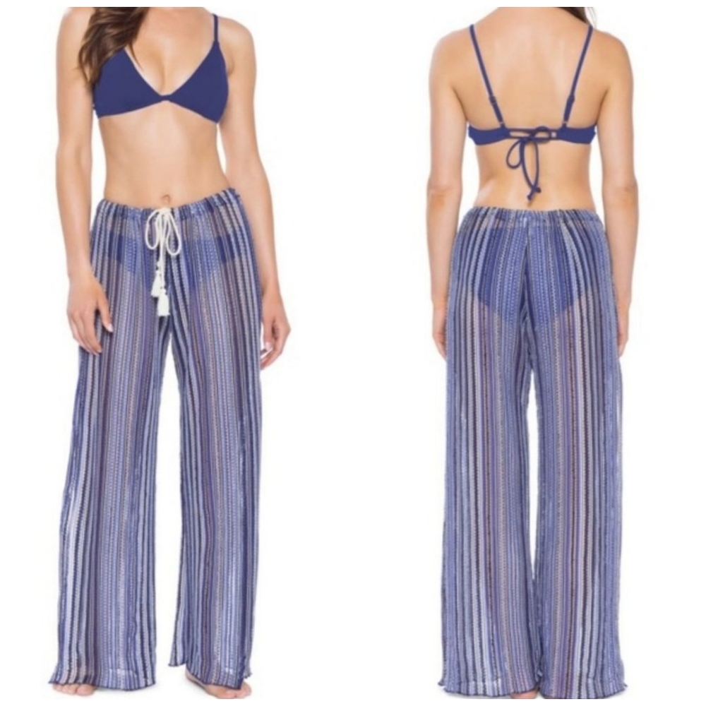BECCA Pierside Cover-Up Flyaway 2 way  Pants in Indigo size Medium